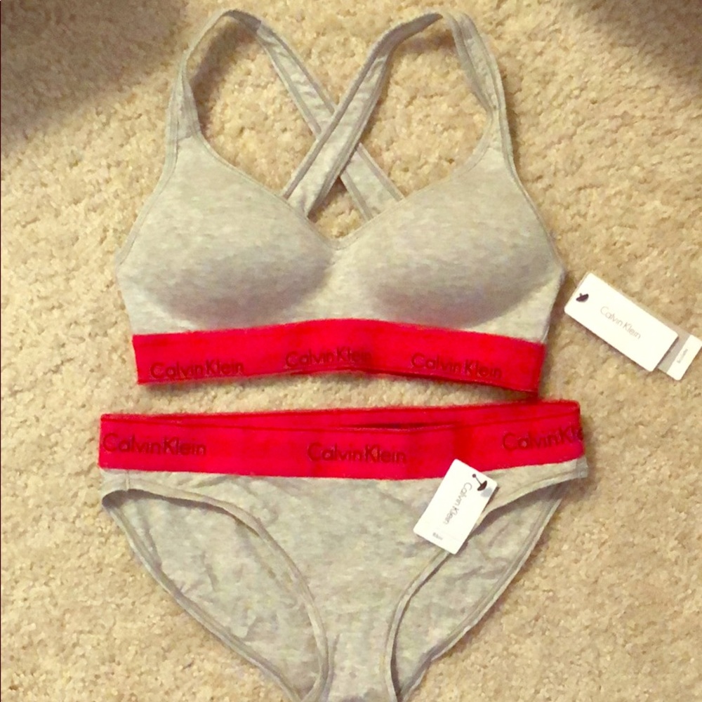 BRAND NEW CALVIN KLEIN bral & bikini set (M)